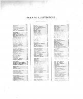 Index to Illustrations, Montgomery County 1912 Microfilm